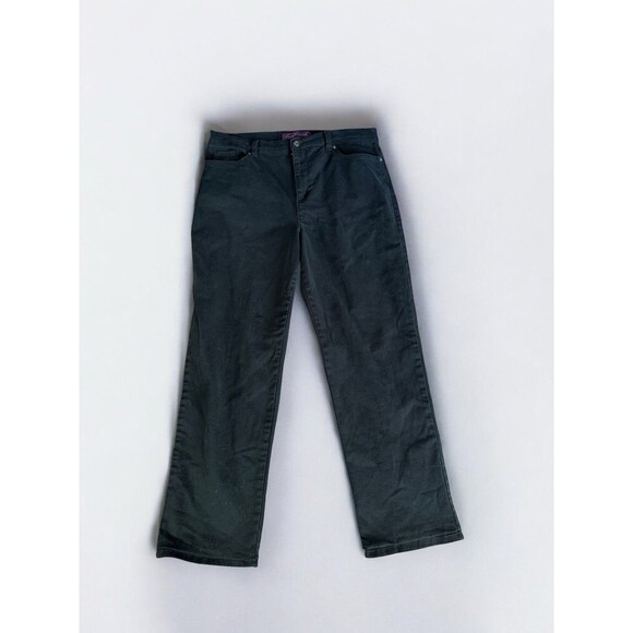 Gloria Vanderbilt Amanda Jeans Womens 16 Black Slimming Tummy Control Classic - Picture 3 of 12